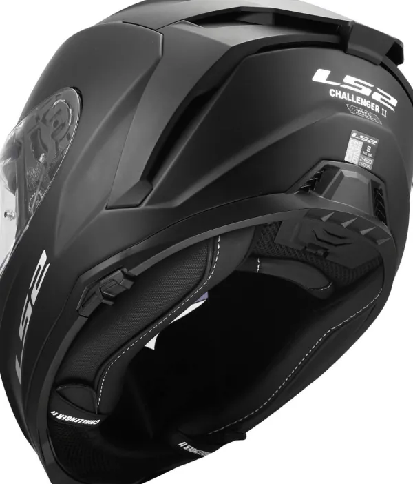 LS2 FF817 Challenger II Solid Matt Black> Integraalhelmen|Race Helmen