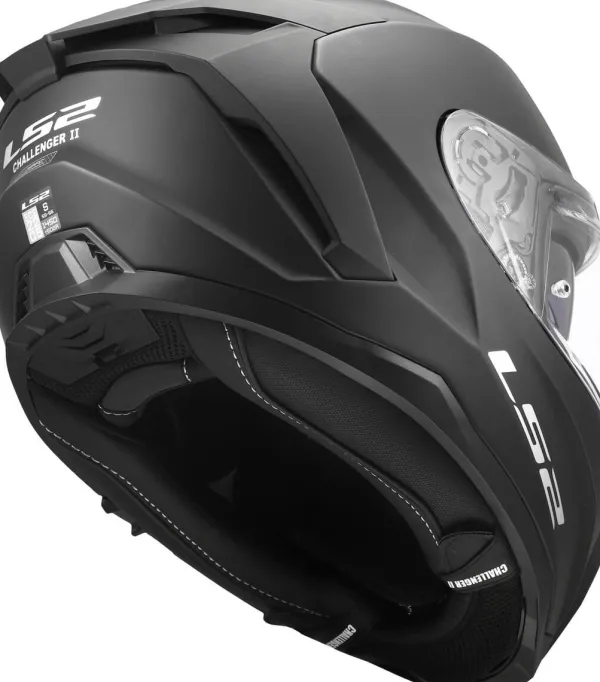 LS2 FF817 Challenger II Solid Matt Black> Integraalhelmen|Race Helmen