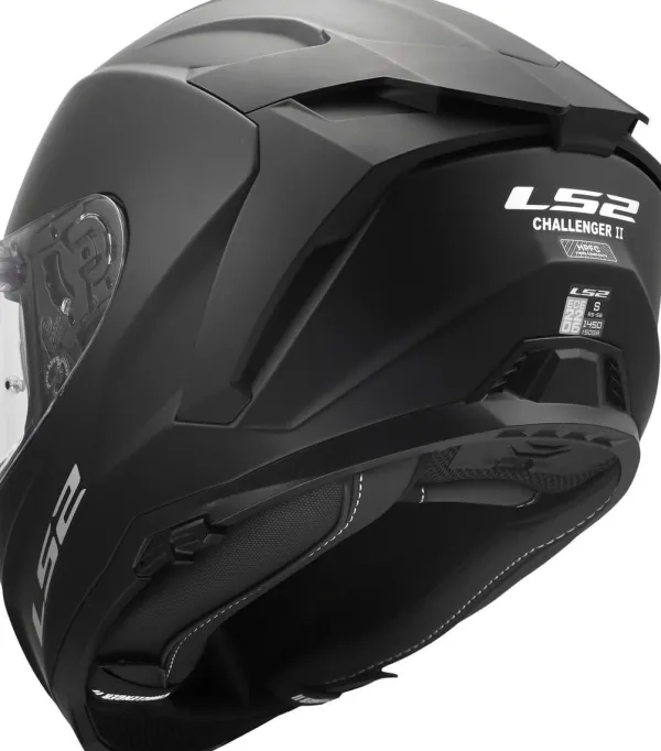 LS2 FF817 Challenger II Solid Matt Black> Integraalhelmen|Race Helmen