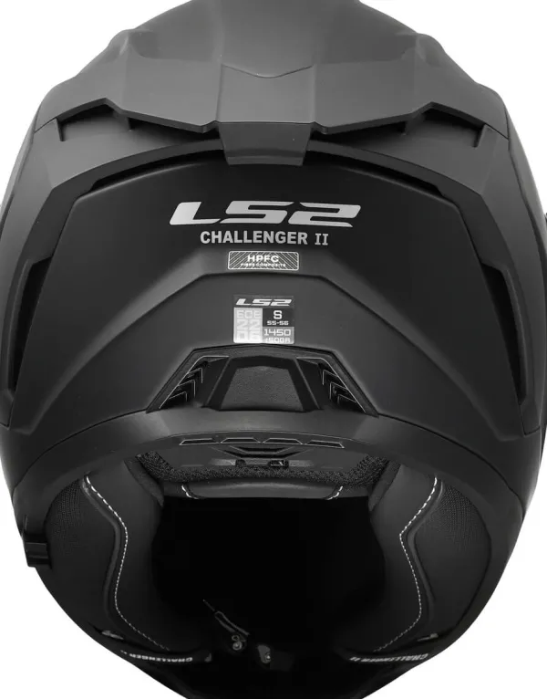 LS2 FF817 Challenger II Solid Matt Black> Integraalhelmen|Race Helmen