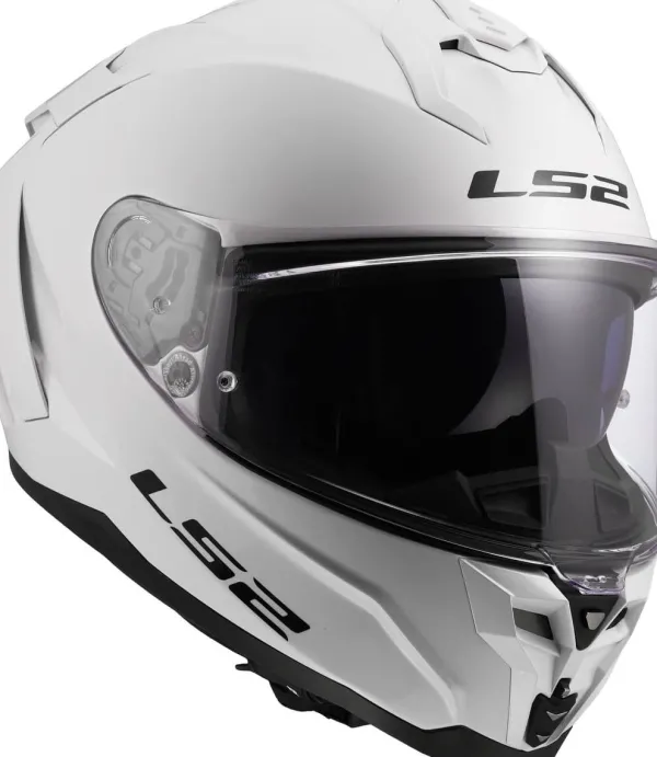 LS2 FF817 Challenger II Solid White> Integraalhelmen|Race Helmen