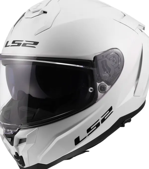 LS2 FF817 Challenger II Solid White> Integraalhelmen|Race Helmen
