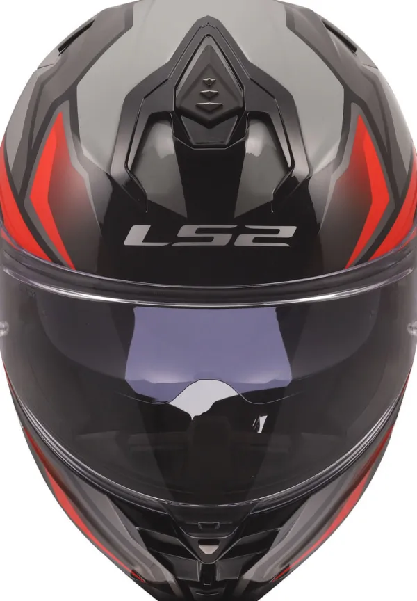 LS2 FF817 Challenger II Viper Grey Red> Integraalhelmen|Race Helmen