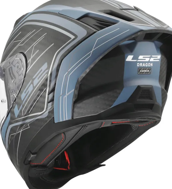 LS2 FF807 Dragon Subic Blue Petrol> Integraalhelmen|Race Helmen