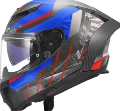 LS2 FF807 Dragon Trax Blue Red> Integraalhelmen|Race Helmen
