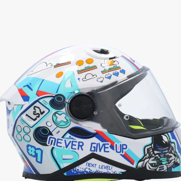 LS2 FF812 Kinderhelm Next Level White> Kinder Scooterhelmen