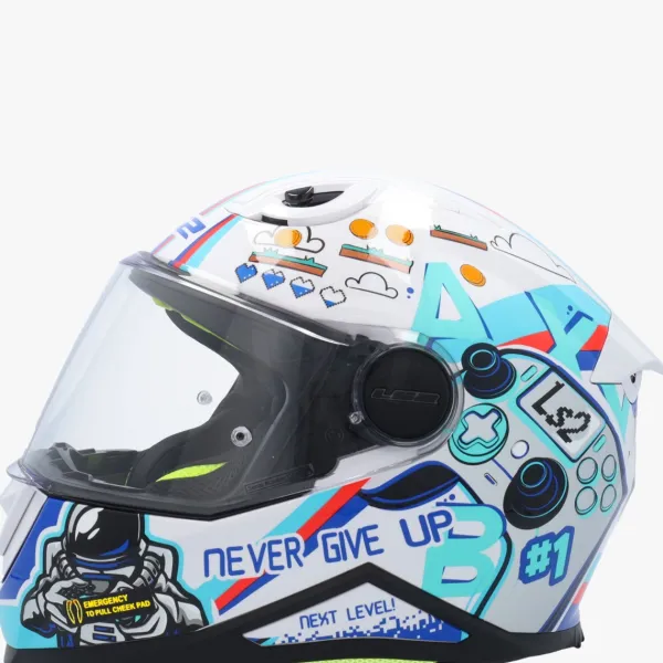 LS2 FF812 Kinderhelm Next Level White> Kinder Scooterhelmen