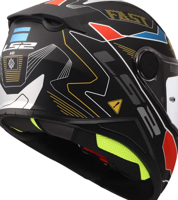 LS2 FF812 Kinderhelm Zero Grey Red> Integraalhelmen