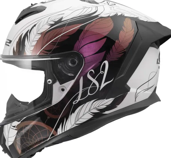 LS2 FF820 Rapid III Boho White Black Pink> Integraalhelmen