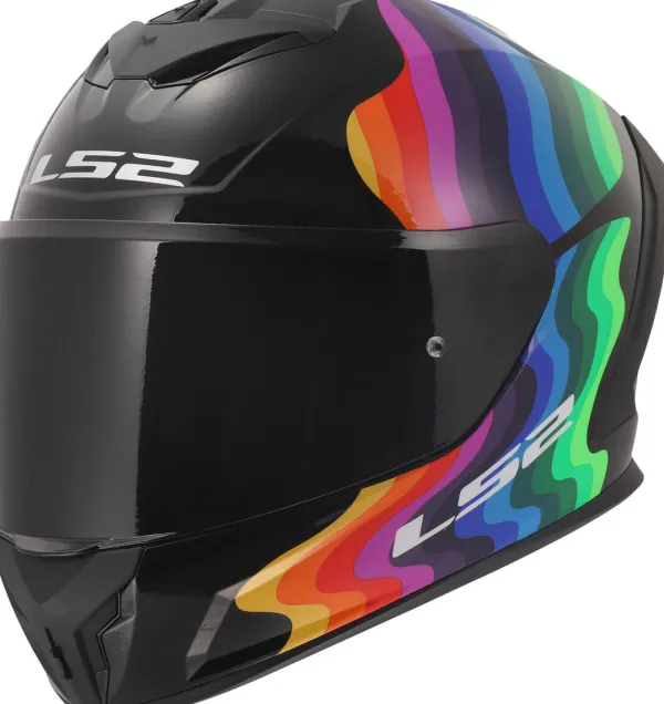 LS2 FF820 Rapid III Flow Black Multi> Integraalhelmen