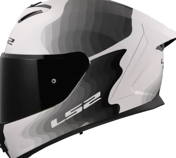 LS2 FF820 Rapid III Flow White Grey> Integraalhelmen