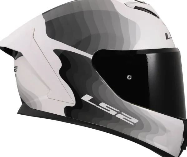 LS2 FF820 Rapid III Flow White Grey> Integraalhelmen