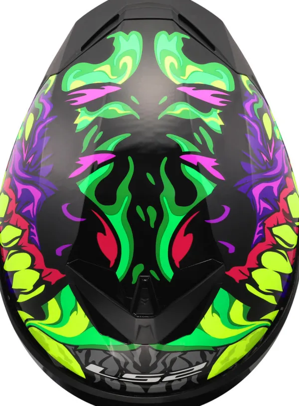 LS2 FF820 Rapid III Lycant Purple Green> Integraalhelmen