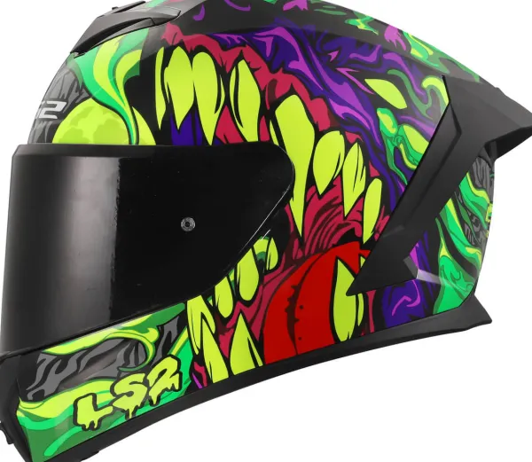 LS2 FF820 Rapid III Lycant Purple Green> Integraalhelmen