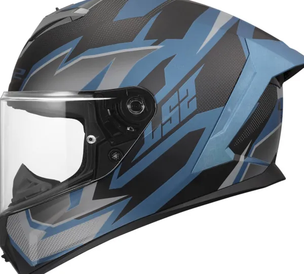 LS2 FF820 Rapid III Xtrem Black Blue Petrol> Integraalhelmen