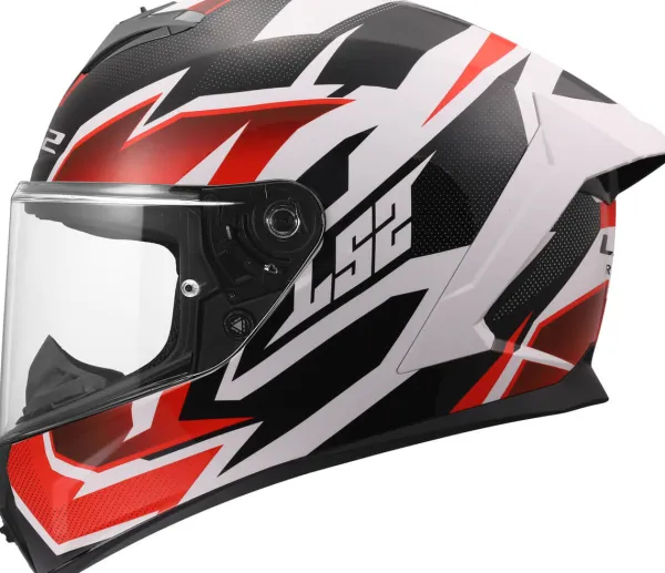 LS2 FF820 Rapid III Xtrem White Black Red> Integraalhelmen