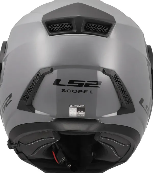 LS2 FF902 Scope II Nardo Grey-06> Systeemhelmen|Helmen Met Zonnevizier