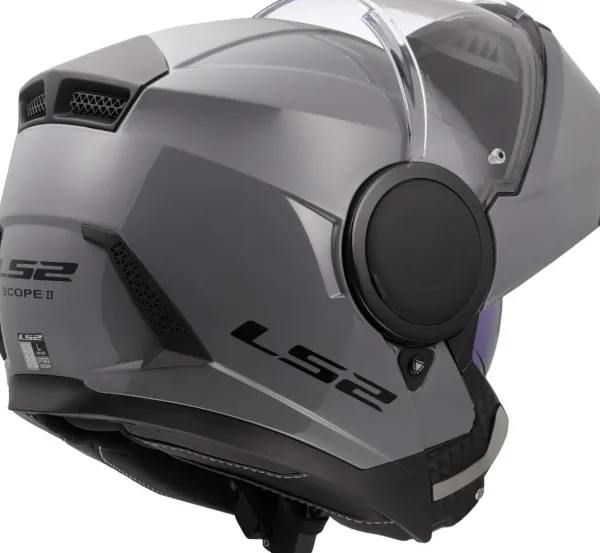 LS2 FF902 Scope II Nardo Grey-06> Systeemhelmen|Helmen Met Zonnevizier