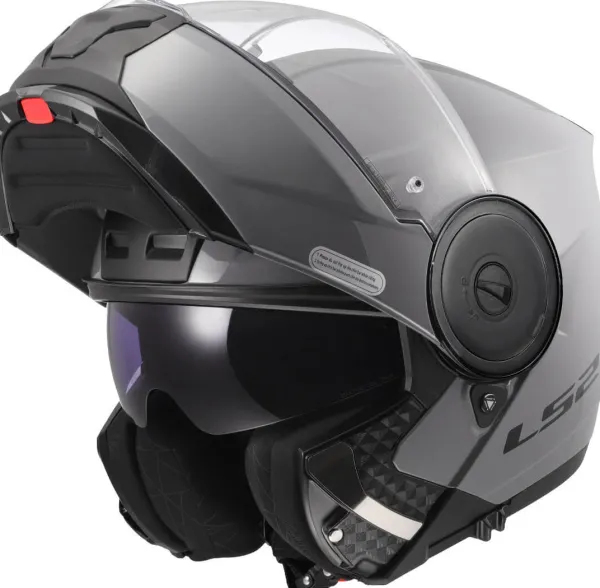 LS2 FF902 Scope II Nardo Grey-06> Systeemhelmen|Helmen Met Zonnevizier