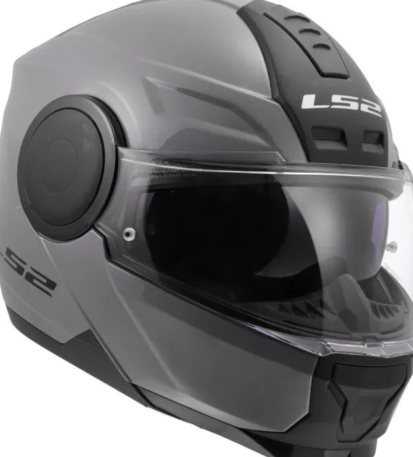 LS2 FF902 Scope II Nardo Grey-06> Systeemhelmen|Helmen Met Zonnevizier
