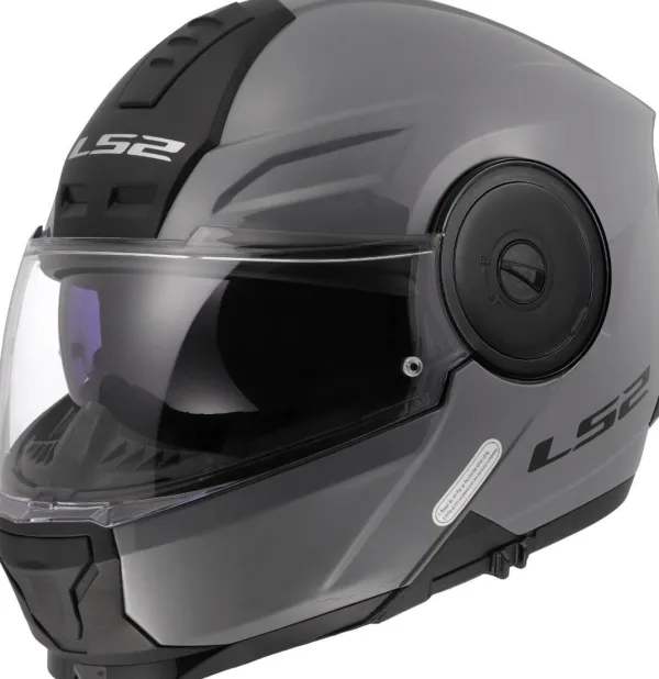 LS2 FF902 Scope II Nardo Grey-06> Systeemhelmen|Helmen Met Zonnevizier
