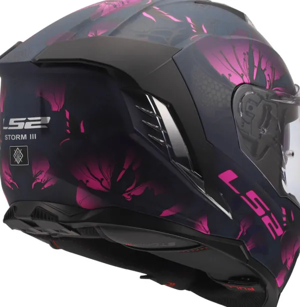 LS2 FF818 Storm III Burst Black Pink> Integraalhelmen|Race Helmen