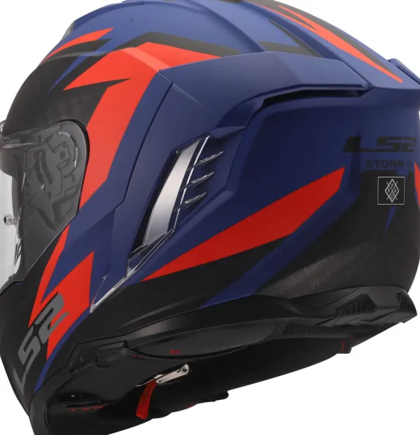 LS2 FF818 Storm III Dynamo Blue Red> Integraalhelmen|Race Helmen
