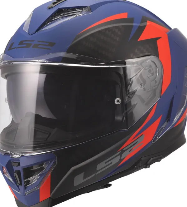 LS2 FF818 Storm III Dynamo Blue Red> Integraalhelmen|Race Helmen