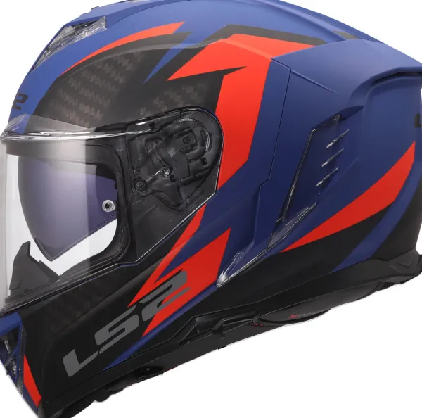 LS2 FF818 Storm III Dynamo Blue Red> Integraalhelmen|Race Helmen