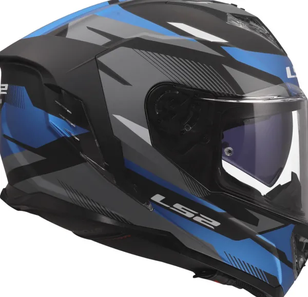 LS2 FF818 Storm III Komai Black Blue> Integraalhelmen|Race Helmen