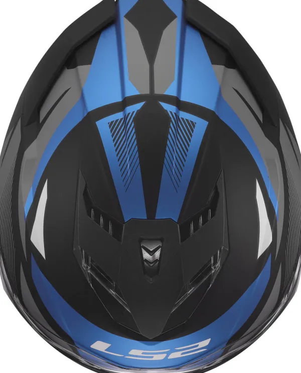 LS2 FF818 Storm III Komai Black Blue> Integraalhelmen|Race Helmen