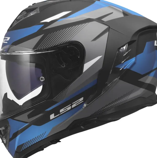 LS2 FF818 Storm III Komai Black Blue> Integraalhelmen|Race Helmen