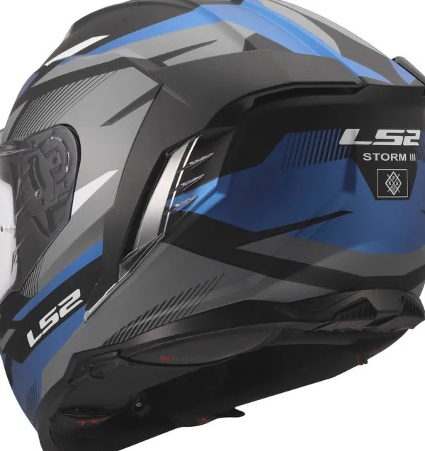 LS2 FF818 Storm III Komai Black Blue> Integraalhelmen|Race Helmen
