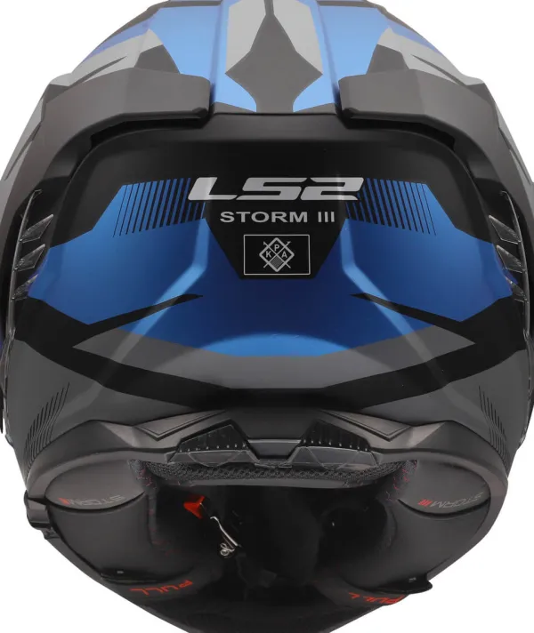 LS2 FF818 Storm III Komai Black Blue> Integraalhelmen|Race Helmen