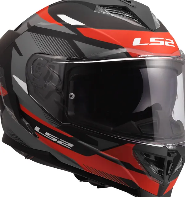 LS2 FF818 Storm III Komai Black Red> Integraalhelmen|Race Helmen