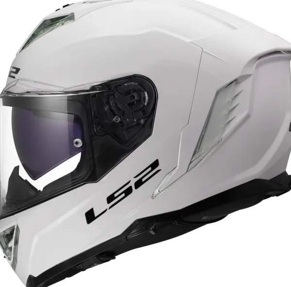 LS2 FF818 Storm III Solid Gloss White> Integraalhelmen|Race Helmen