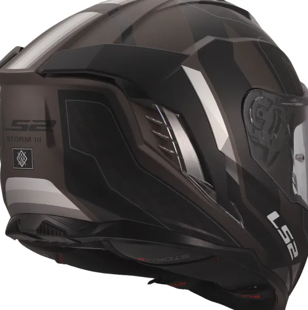 LS2 FF818 Storm III Sporty Black Grey> Integraalhelmen|Race Helmen