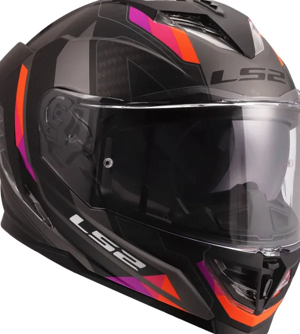 LS2 FF818 Storm III Sporty Grey Purple> Integraalhelmen|Race Helmen