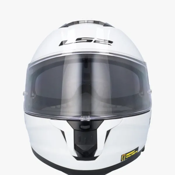 LS2 FF808 Stream II Gloss White> Integraalhelmen|Helmen Met Zonnevizier