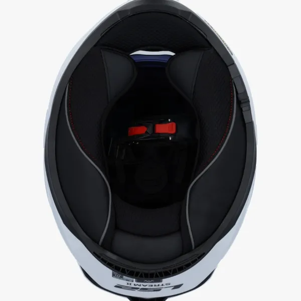 LS2 FF808 Stream II Gloss White> Integraalhelmen|Helmen Met Zonnevizier