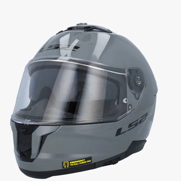 LS2 FF808 Stream II Solid Nardo Grey> Integraalhelmen|Helmen Met Zonnevizier