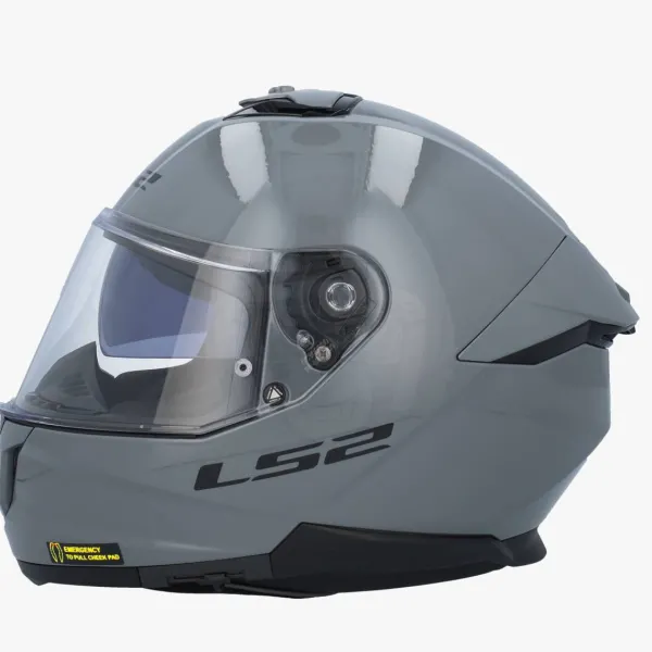 LS2 FF808 Stream II Solid Nardo Grey> Integraalhelmen|Helmen Met Zonnevizier