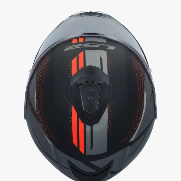 LS2 FF908 Strobe II Code Black Grey> Systeemhelmen|Helmen Met Zonnevizier