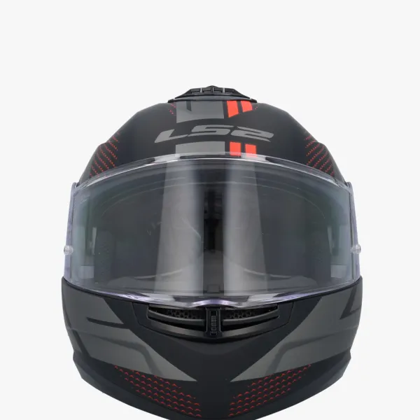 LS2 FF908 Strobe II Code Black Grey> Systeemhelmen|Helmen Met Zonnevizier