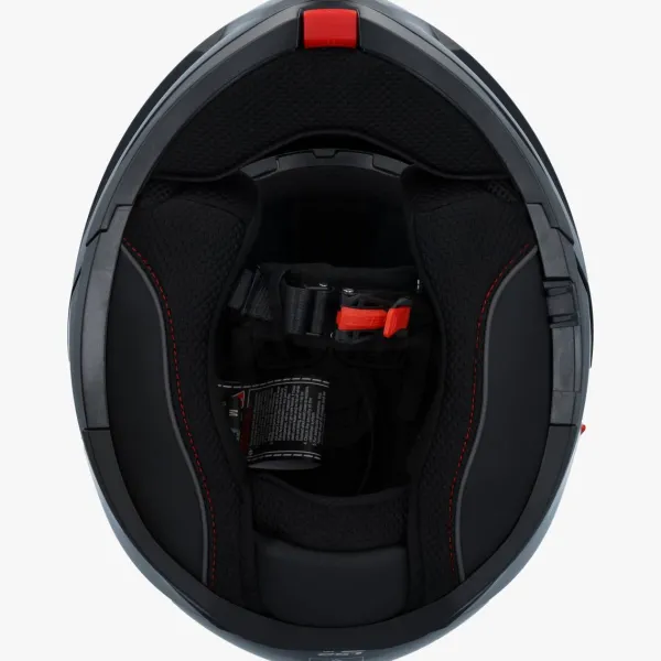 LS2 FF908 Strobe II Gloss Black> Systeemhelmen|Helmen Met Zonnevizier