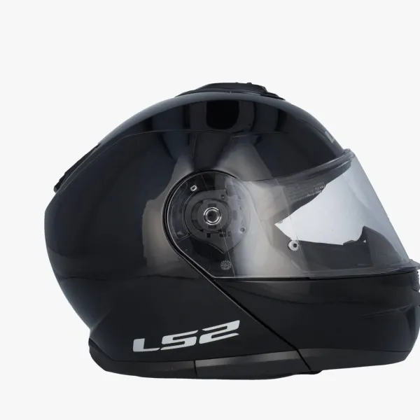 LS2 FF908 Strobe II Gloss Black> Systeemhelmen|Helmen Met Zonnevizier