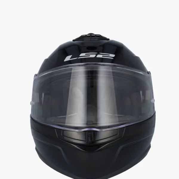 LS2 FF908 Strobe II Gloss Black> Systeemhelmen|Helmen Met Zonnevizier