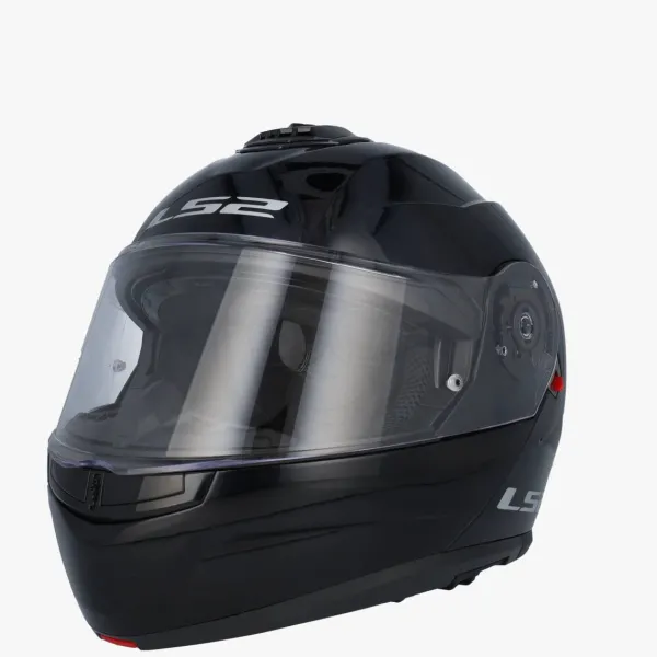LS2 FF908 Strobe II Gloss Black> Systeemhelmen|Helmen Met Zonnevizier