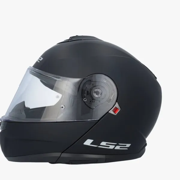 LS2 FF908 Strobe II Matt Black> Systeemhelmen|Helmen Met Zonnevizier