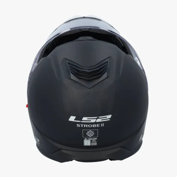 LS2 FF908 Strobe II Matt Black> Systeemhelmen|Helmen Met Zonnevizier